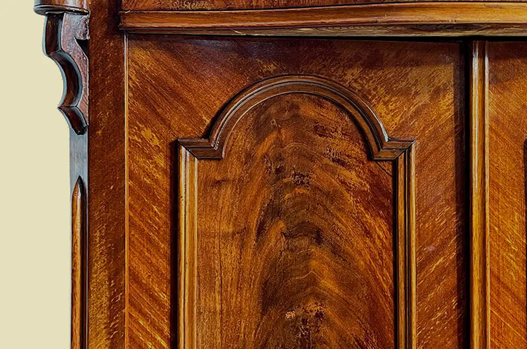 1840er Vertiko ANTIK Louis Philippe Mahagoni Schrank Kommode von 1840 12