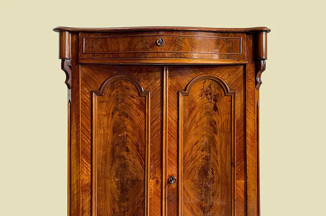 1840er Vertiko ANTIK Louis Philippe Mahagoni Schrank Kommode von 1840 15