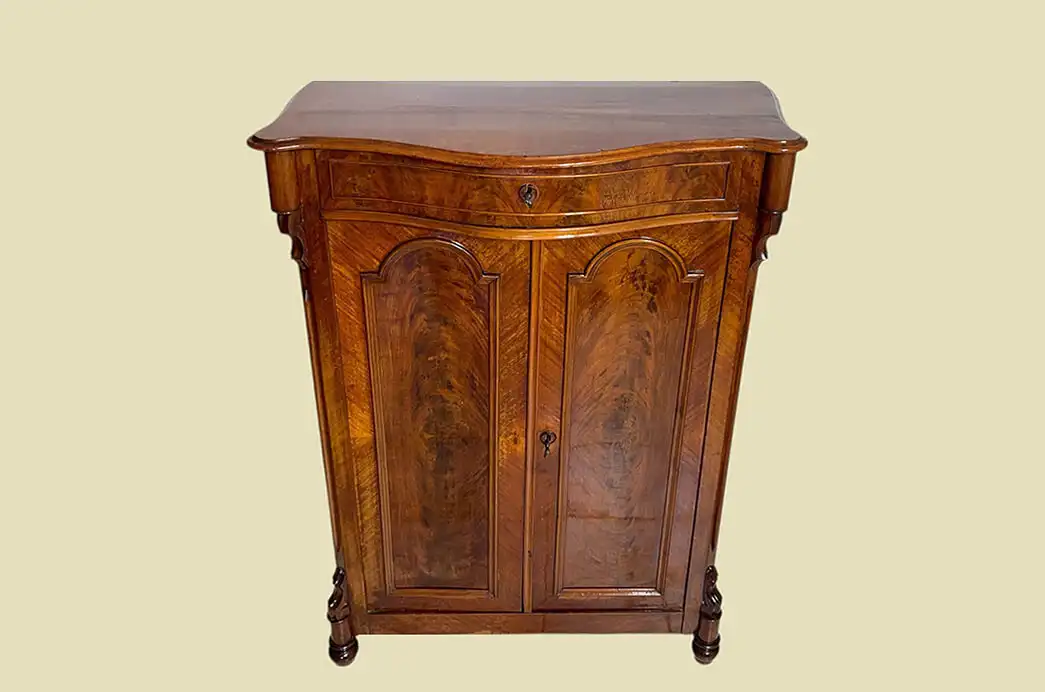 1840er Vertiko ANTIK Louis Philippe Mahagoni Schrank Kommode von 1840 2