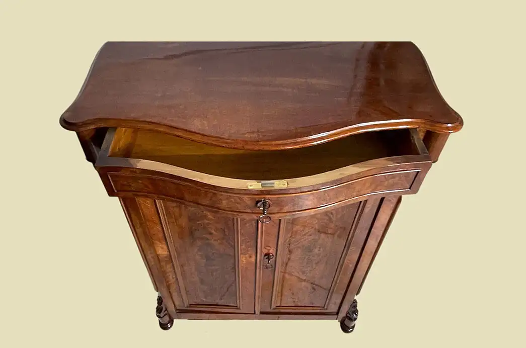 1840er Vertiko ANTIK Louis Philippe Mahagoni Schrank Kommode von 1840 6