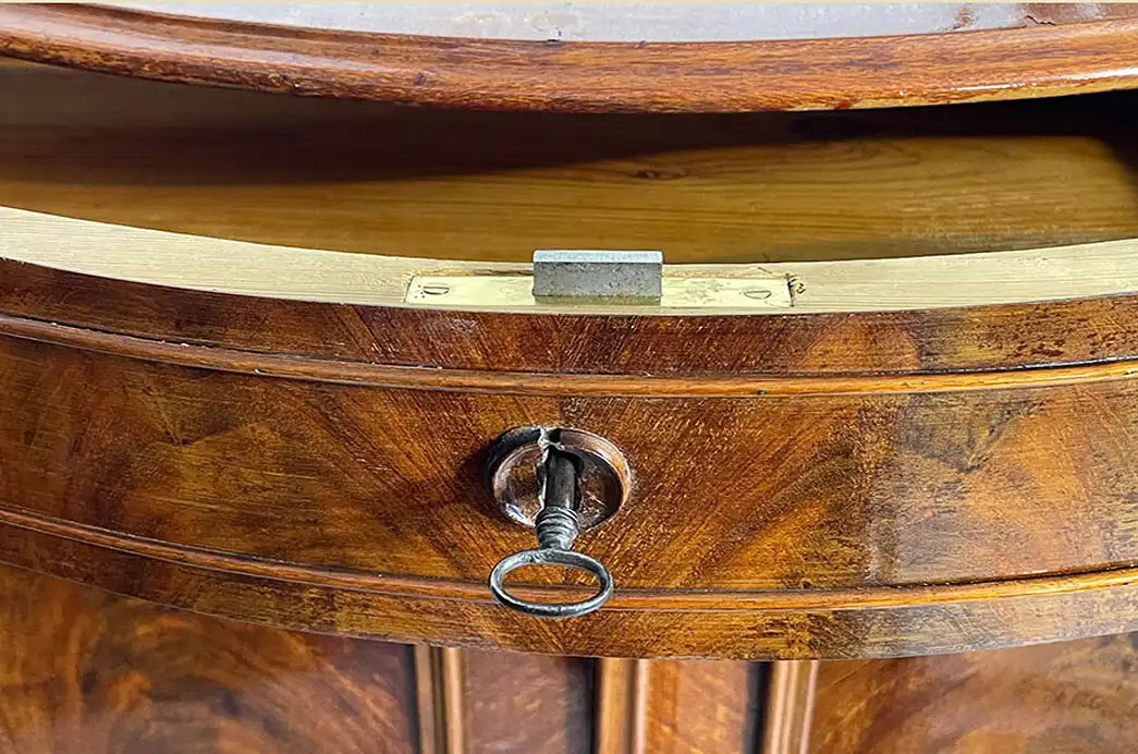 1840er Vertiko ANTIK Louis Philippe Mahagoni Schrank Kommode von 1840 9