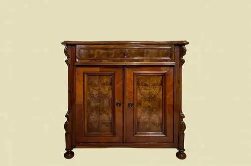 1840er Kommode ANTIK Louis Philippe Nußbaum Schrank Sideboard von 1840
