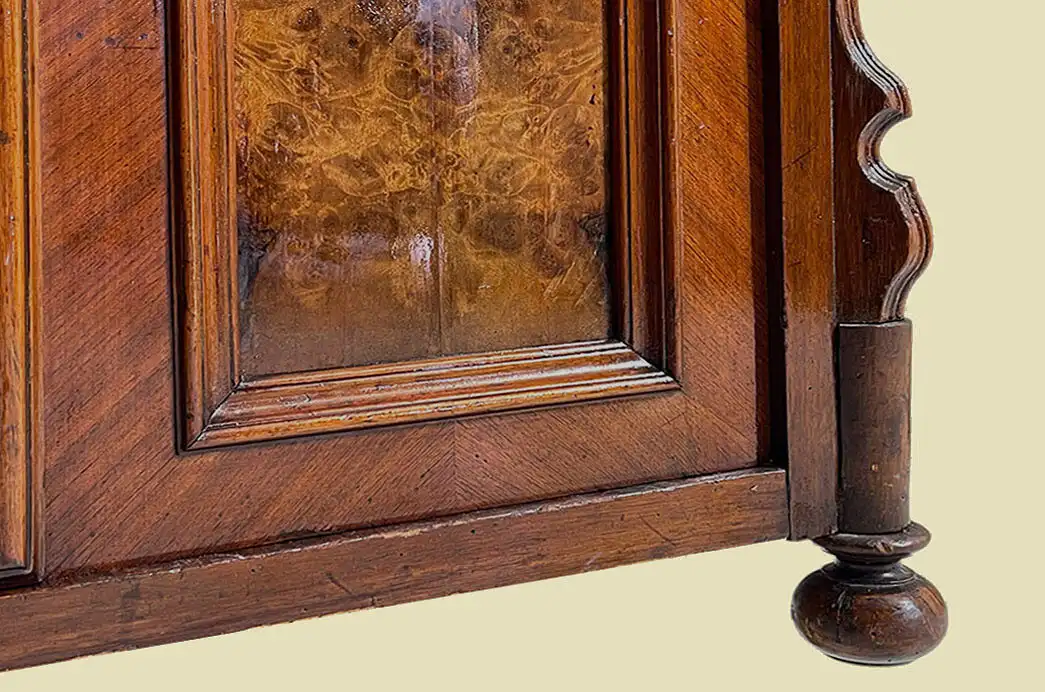 1840er Kommode ANTIK Louis Philippe Nußbaum Schrank Sideboard von 1840 12
