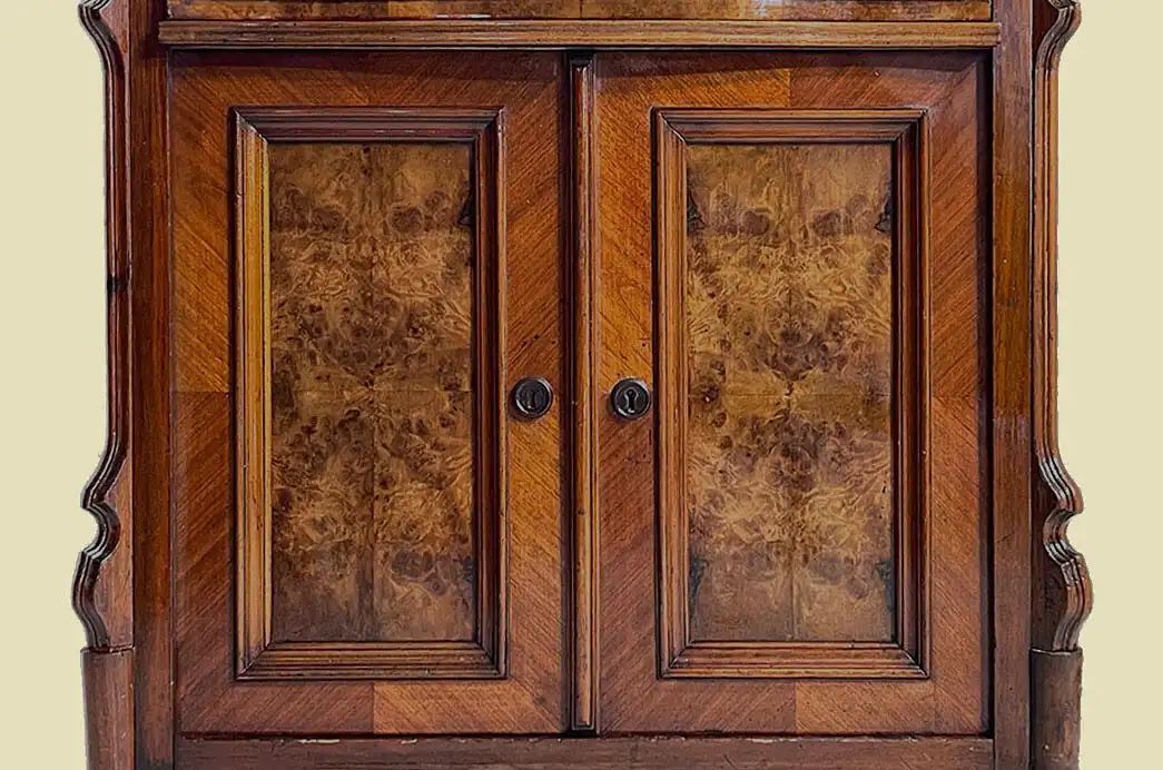 1840er Kommode ANTIK Louis Philippe Nußbaum Schrank Sideboard von 1840 14