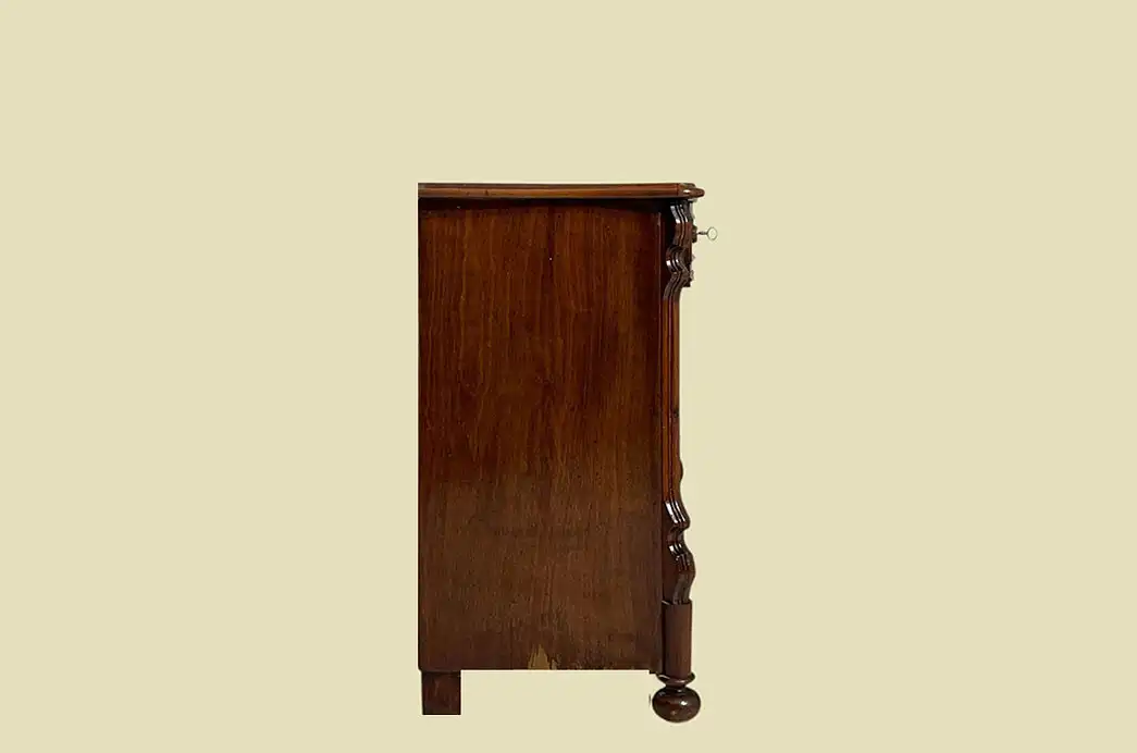 1840er Kommode ANTIK Louis Philippe Nußbaum Schrank Sideboard von 1840 17