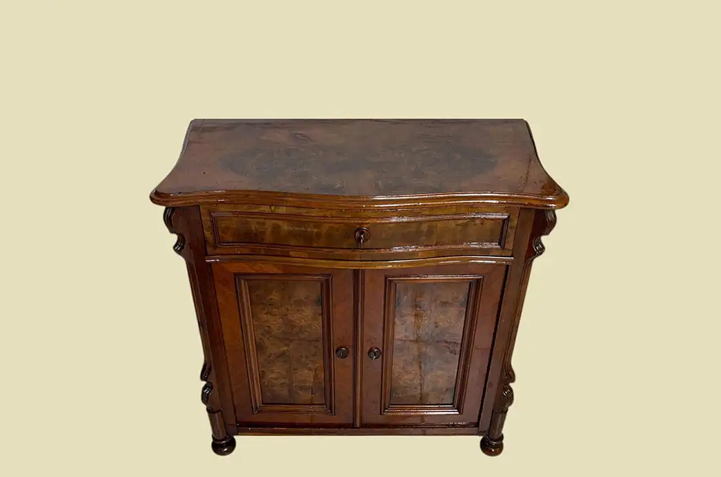 1840er Kommode ANTIK Louis Philippe Nußbaum Schrank Sideboard von 1840 2