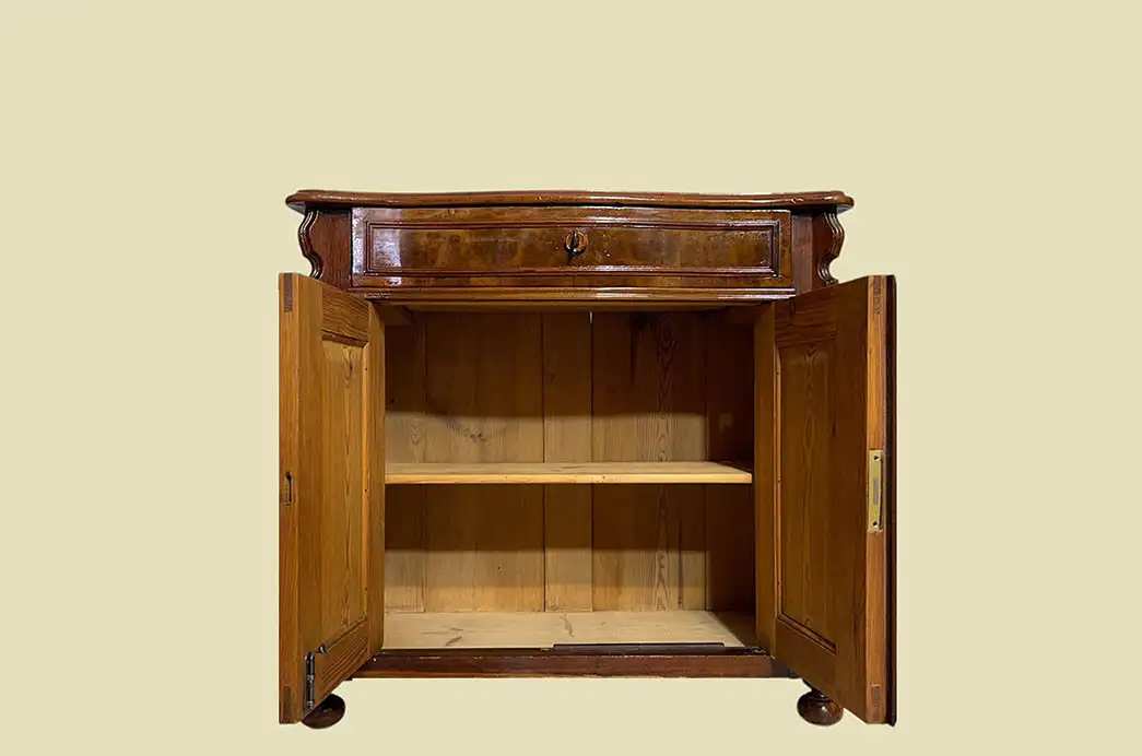 1840er Kommode ANTIK Louis Philippe Nußbaum Schrank Sideboard von 1840 4