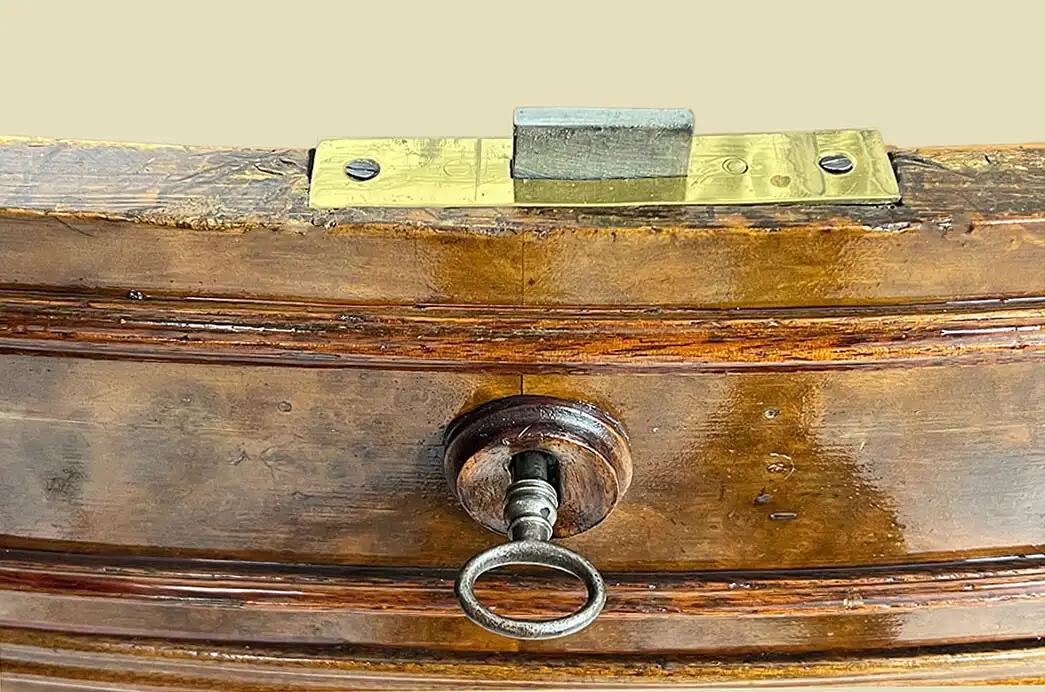 1840er Kommode ANTIK Louis Philippe Nußbaum Schrank Sideboard von 1840 9