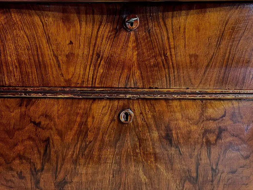 1840er Kommode ANTIK Louis Philippe Nußbaum Schrank Sideboard von 1840 12
