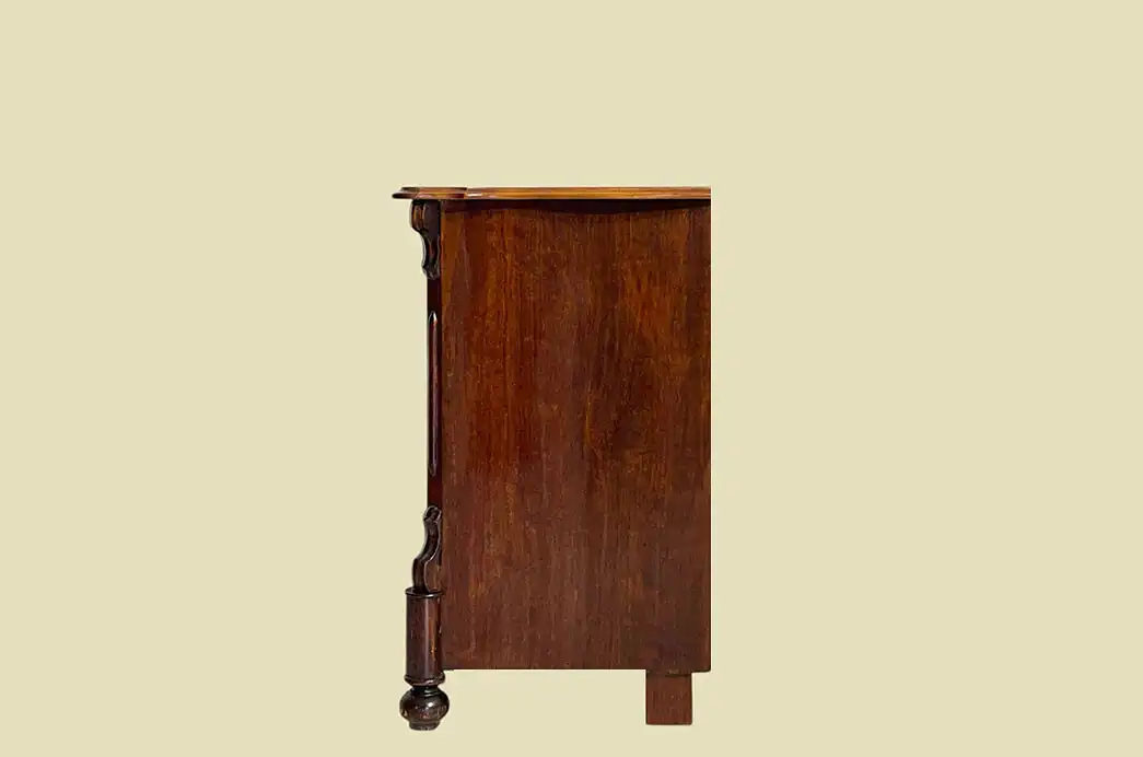 1840er Kommode ANTIK Louis Philippe Nußbaum Schrank Sideboard von 1840 16