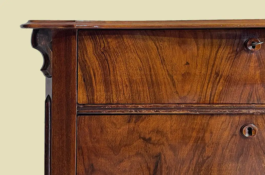1840er Kommode ANTIK Louis Philippe Nußbaum Schrank Sideboard von 1840 9