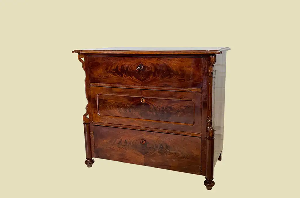 1840er Kommode ANTIK Louis Philippe Mahagoni Schrank Sideboard von 1840 1