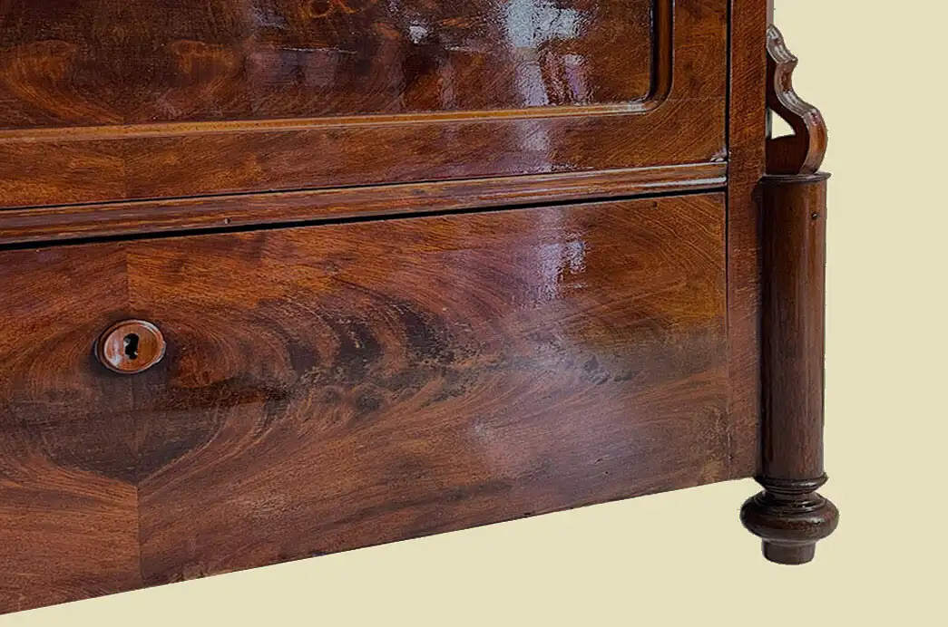 1840er Kommode ANTIK Louis Philippe Mahagoni Schrank Sideboard von 1840 10
