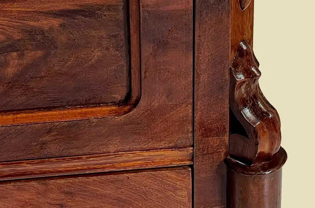 1840er Kommode ANTIK Louis Philippe Mahagoni Schrank Sideboard von 1840 11