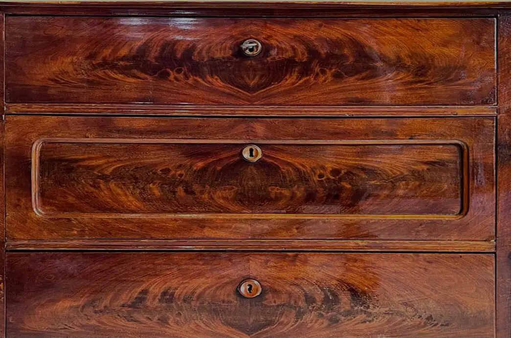 1840er Kommode ANTIK Louis Philippe Mahagoni Schrank Sideboard von 1840 12