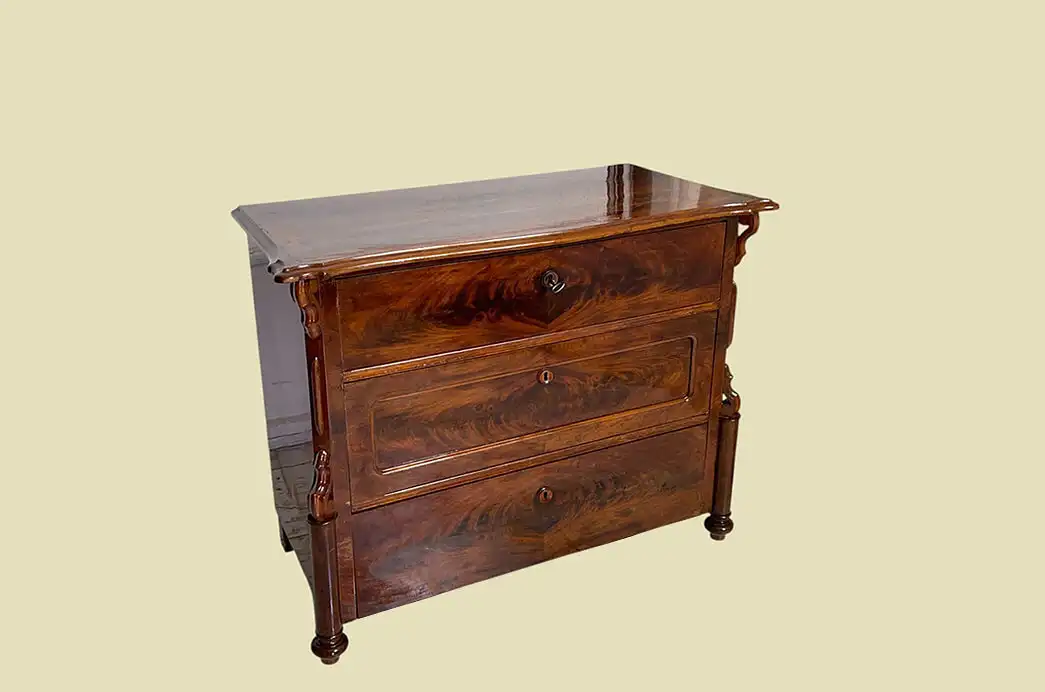 1840er Kommode ANTIK Louis Philippe Mahagoni Schrank Sideboard von 1840 3