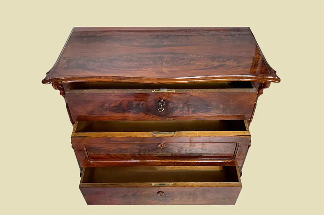 1840er Kommode ANTIK Louis Philippe Mahagoni Schrank Sideboard von 1840 4