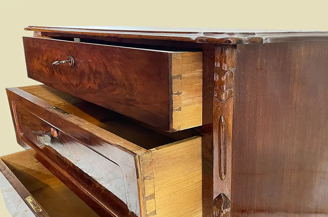 1840er Kommode ANTIK Louis Philippe Mahagoni Schrank Sideboard von 1840 5