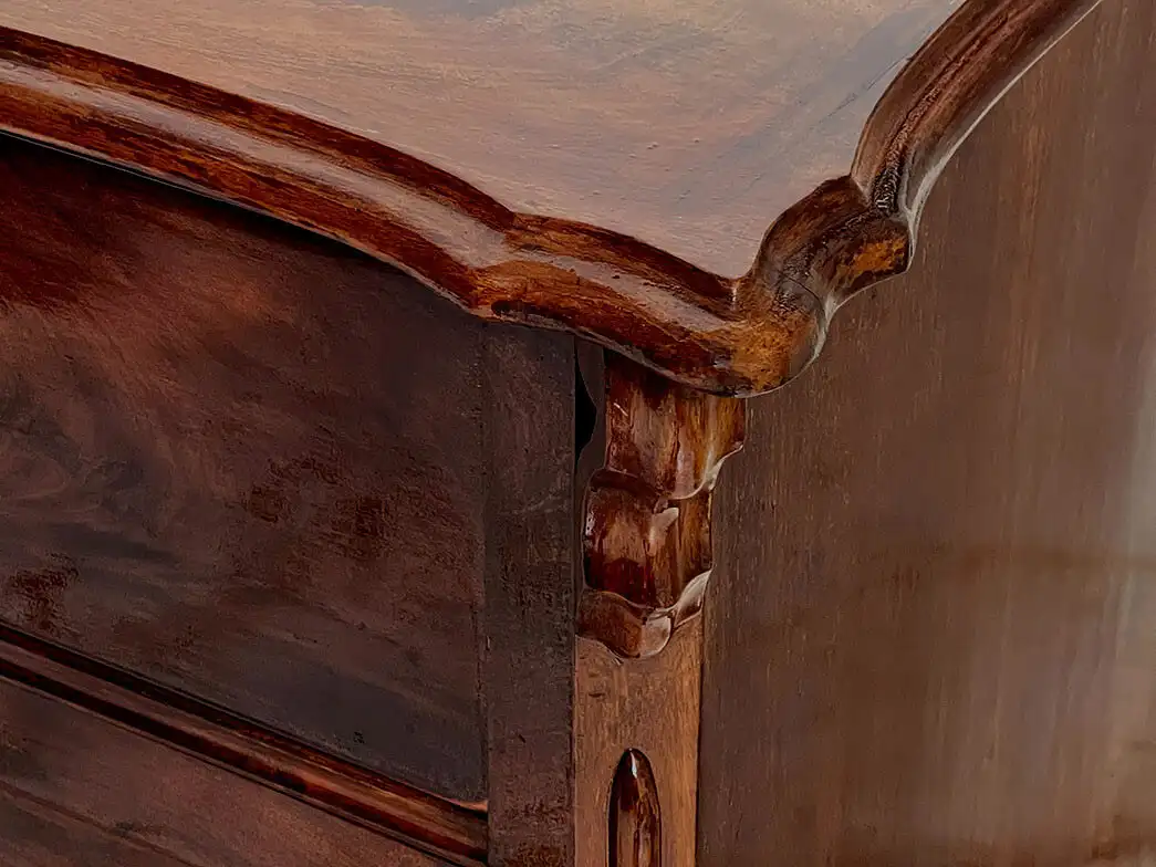 1840er Kommode ANTIK Louis Philippe Mahagoni Schrank Sideboard von 1840 8