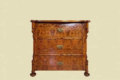 1840er Kommode ANTIK Louis Philippe Birke Schrank Sideboard von 1840