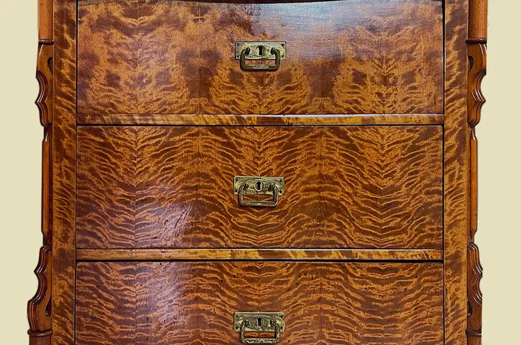 1840er Kommode ANTIK Louis Philippe Birke Schrank Sideboard von 1840 11
