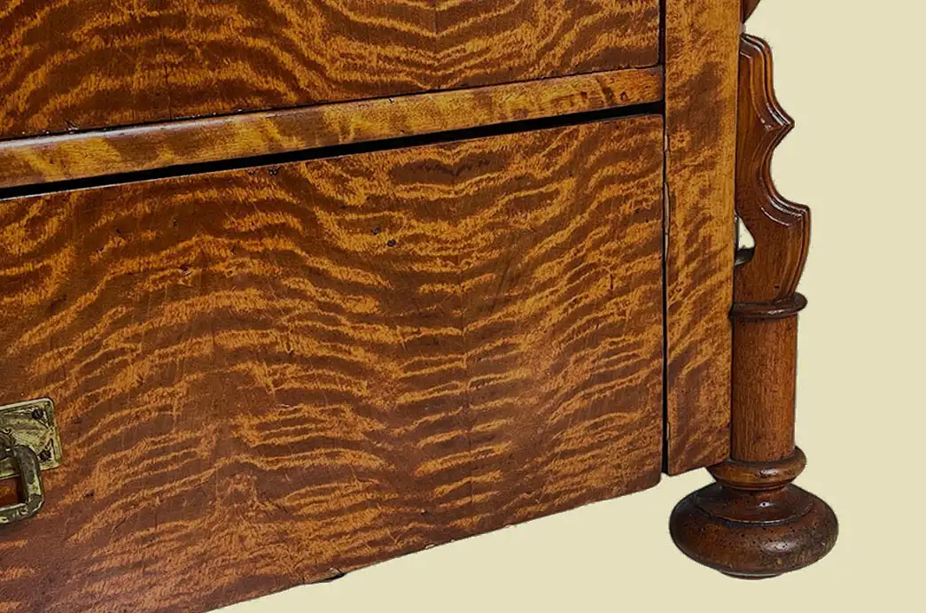 1840er Kommode ANTIK Louis Philippe Birke Schrank Sideboard von 1840 12