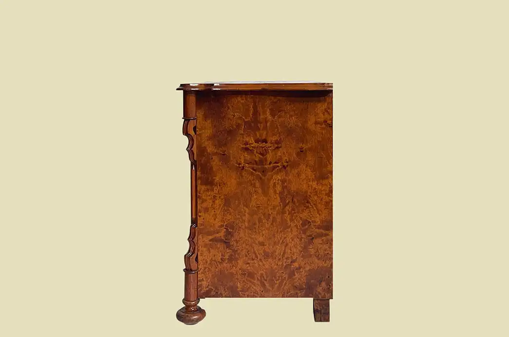 1840er Kommode ANTIK Louis Philippe Birke Schrank Sideboard von 1840 18