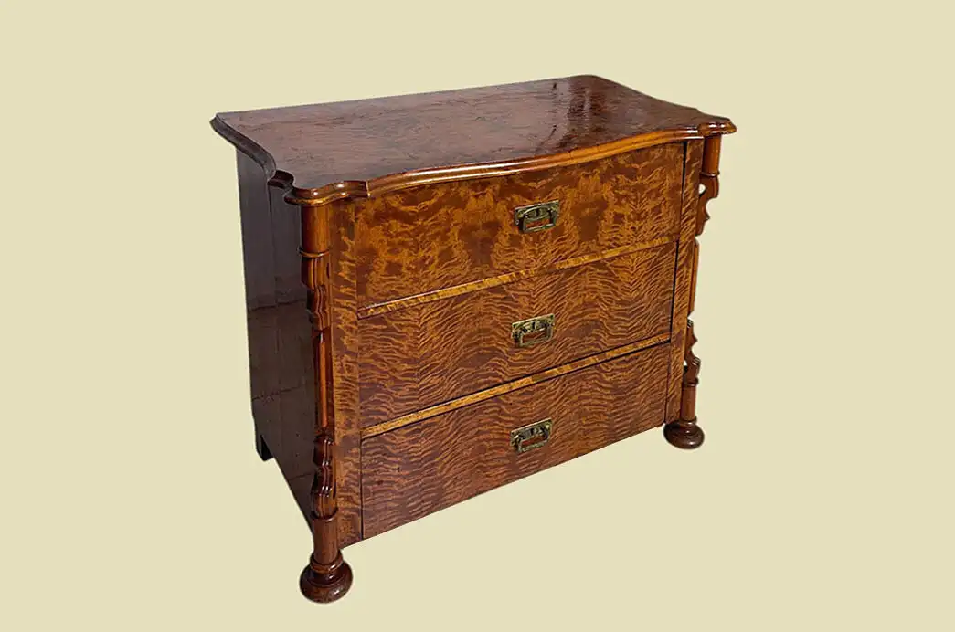 1840er Kommode ANTIK Louis Philippe Birke Schrank Sideboard von 1840 3