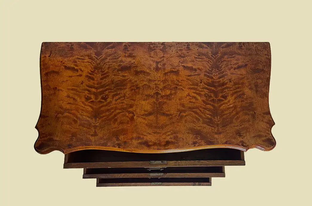 1840er Kommode ANTIK Louis Philippe Birke Schrank Sideboard von 1840 5