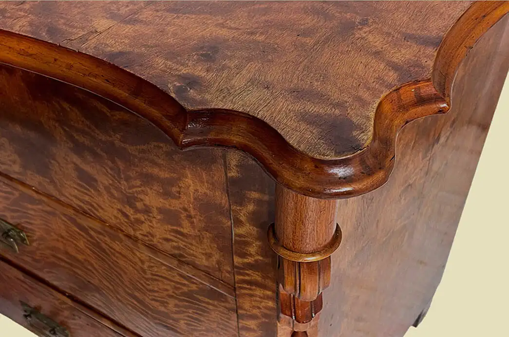 1840er Kommode ANTIK Louis Philippe Birke Schrank Sideboard von 1840 8