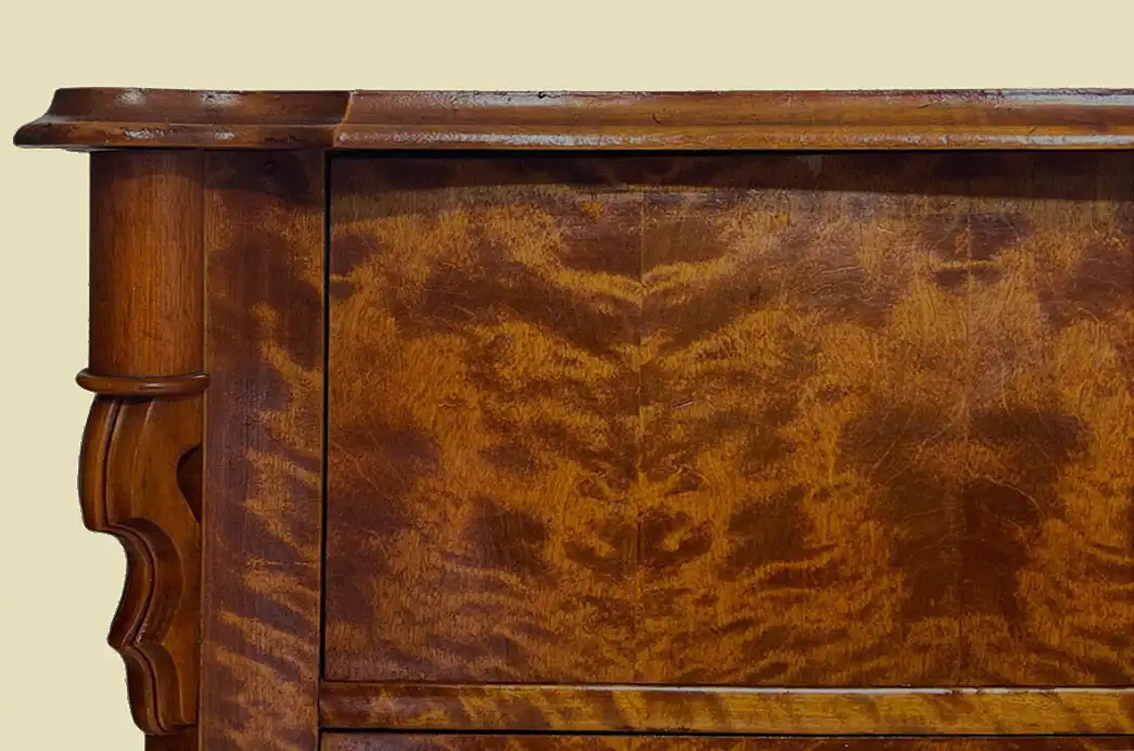 1840er Kommode ANTIK Louis Philippe Birke Schrank Sideboard von 1840 9