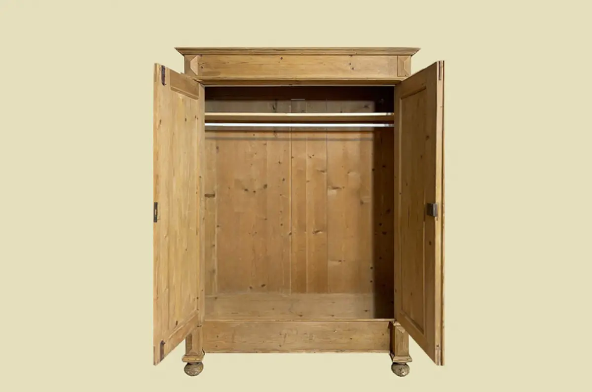 1880er Kleiderschrank ANTIK Kiefer Gründerzeit Schrank von 1880 -zerlegbar- 1