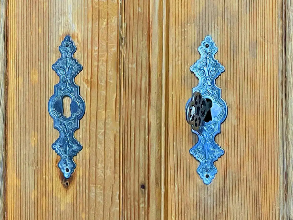 1880er Kleiderschrank ANTIK Kiefer Gründerzeit Schrank von 1880 -zerlegbar- 13