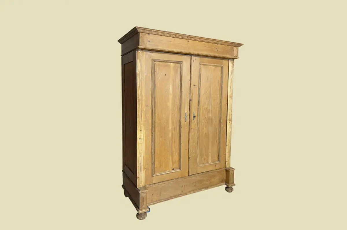 1880er Kleiderschrank ANTIK Kiefer Gründerzeit Schrank von 1880 -zerlegbar- 4