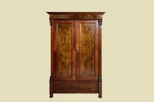 1880er Kleiderschrank ANTIK Gründerzeit Nußbaum Schrank von 1880