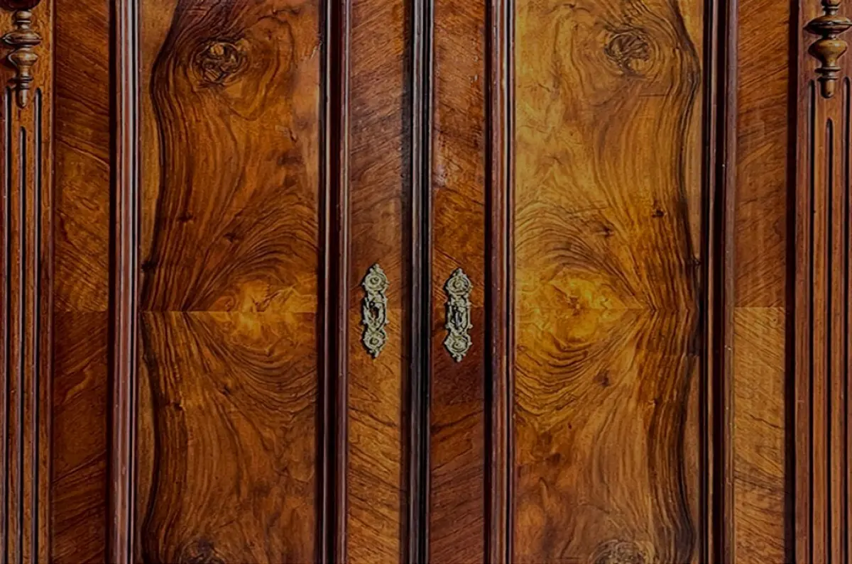 1880er Vertiko Gründerzeit ANTIK Nußbaum Kommode Schrank von 1880 14