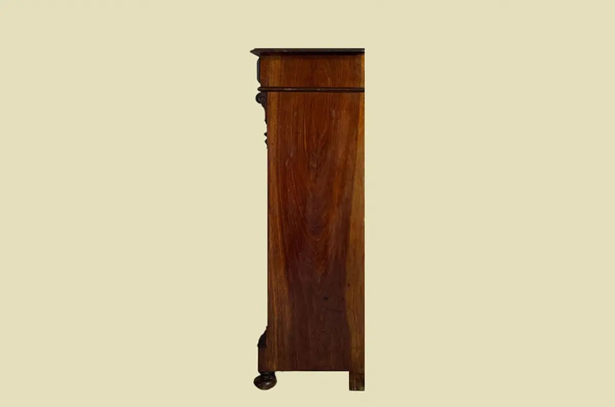 1880er Vertiko Gründerzeit ANTIK Nußbaum Kommode Schrank von 1880 19