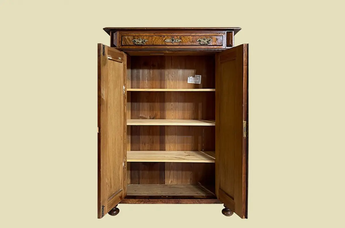 1880er Vertiko Gründerzeit ANTIK Nußbaum Kommode Schrank von 1880 4