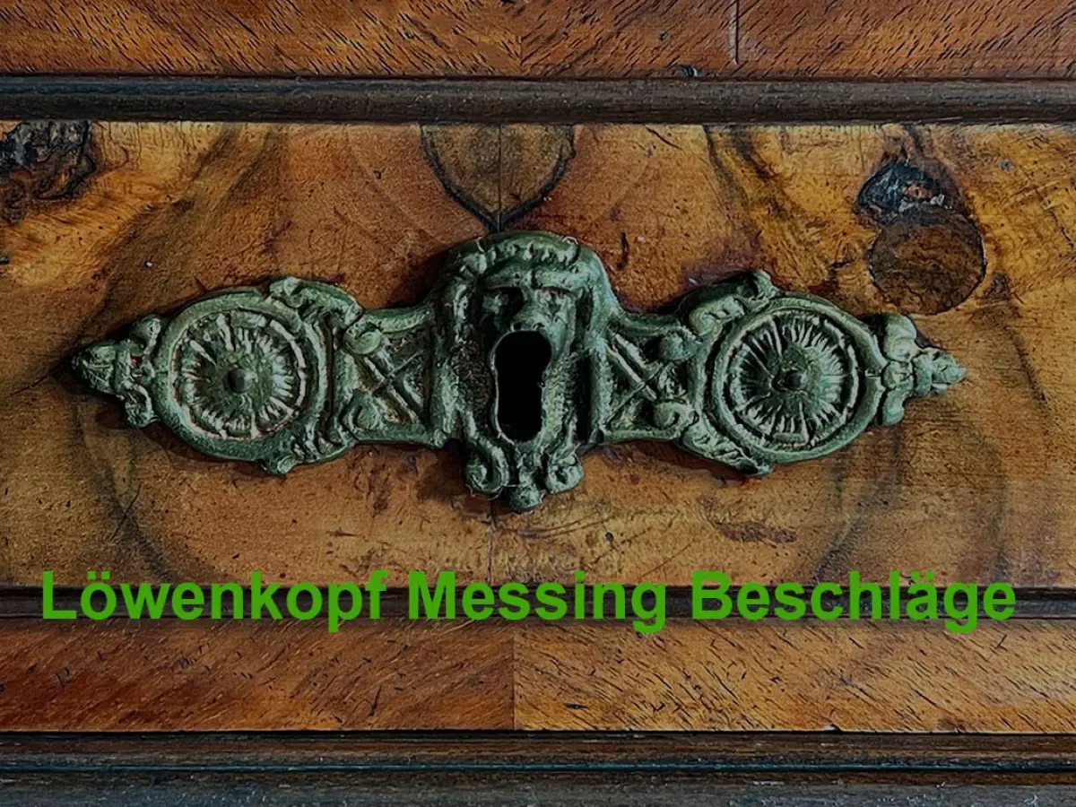 1880er Vertiko Gründerzeit ANTIK Nußbaum Kommode Schrank von 1880 9