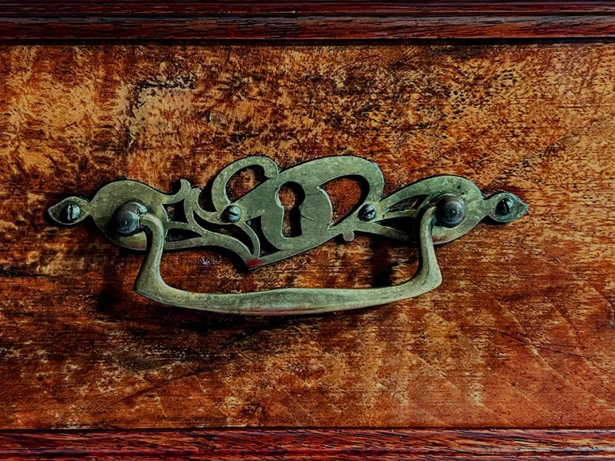 1880er Kommode ANTIK Gründerzeit Nußbaum Sideboard Schrank von 1880 14