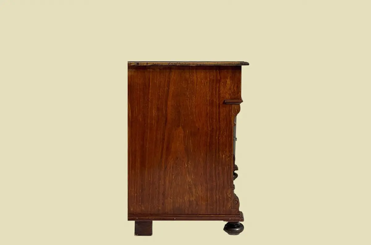 1880er Kommode ANTIK Gründerzeit Nußbaum Sideboard Schrank von 1880 16