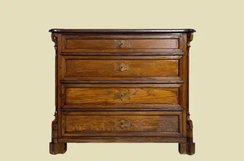 1840er Kommode ANTIK Louis Philippe Eiche Schrank Sideboard von 1840