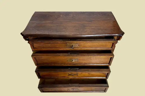 1840er Kommode ANTIK Louis Philippe Eiche Schrank Sideboard von 1840