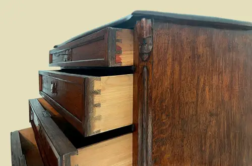 1840er Kommode ANTIK Louis Philippe Eiche Schrank Sideboard von 1840