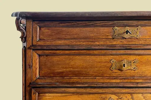 1840er Kommode ANTIK Louis Philippe Eiche Schrank Sideboard von 1840
