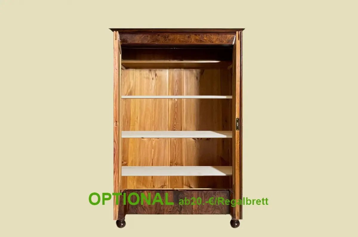 1880er Kleiderschrank ANTIK Gründerzeit Nußbaum Säulen Schrank von 1880 5