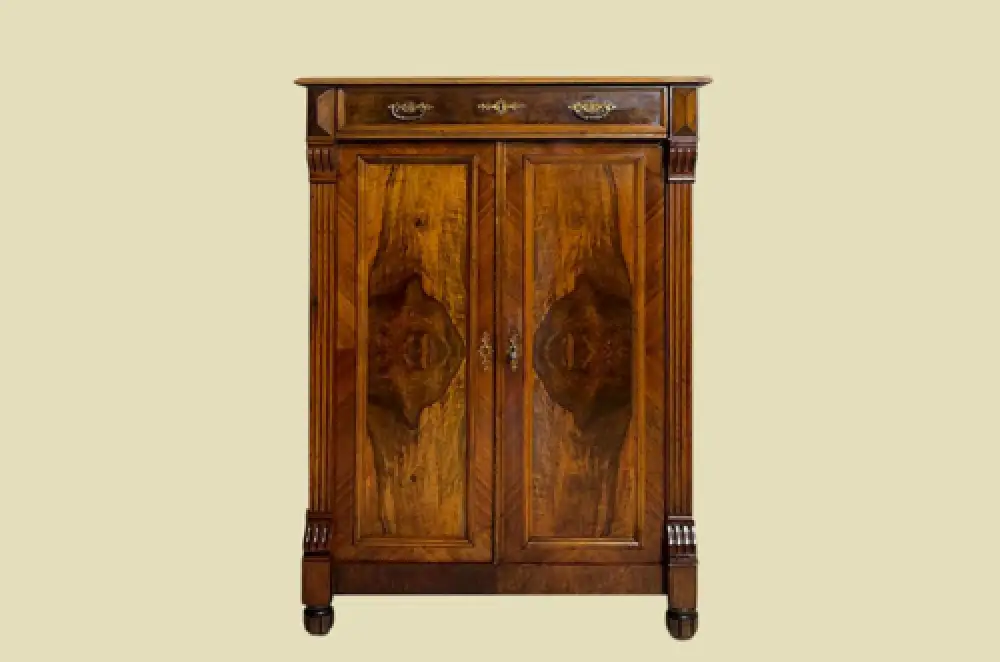 1880er Vertiko Gründerzeit ANTIK Nußbaum Kommode Schrank von 1880 0