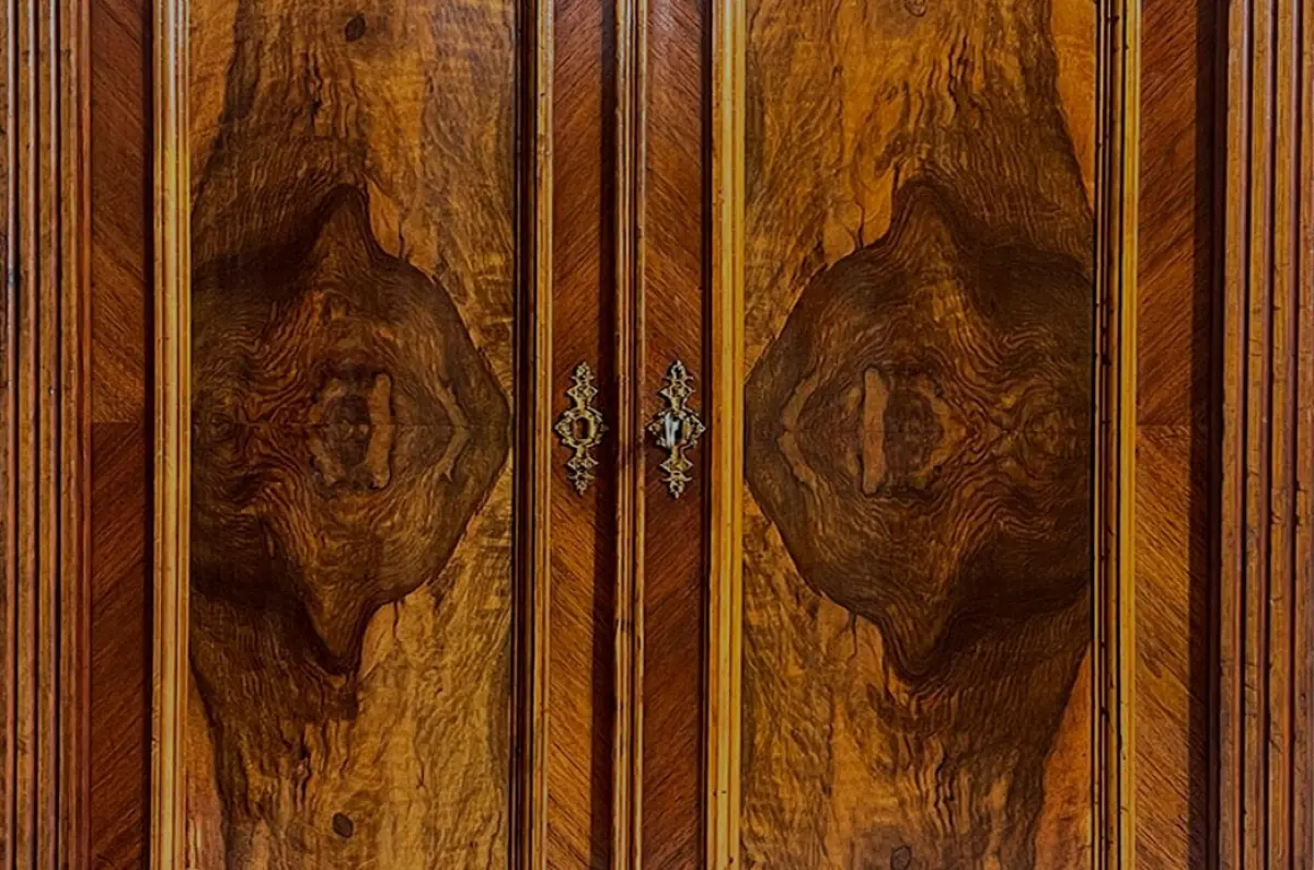 1880er Vertiko Gründerzeit ANTIK Nußbaum Kommode Schrank von 1880 13