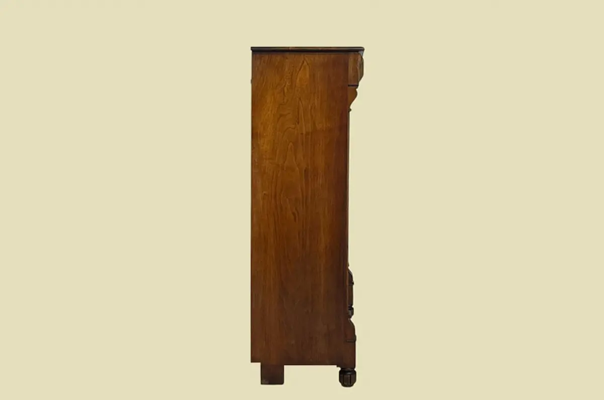 1880er Vertiko Gründerzeit ANTIK Nußbaum Kommode Schrank von 1880 16
