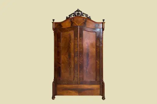 1840er ANTIK Schrank Louis Philippe Mahagoni Wäsche Kleiderschrank von 1840